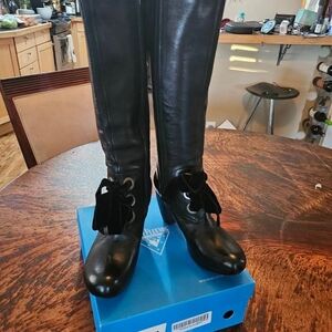 John Fluevog Francesca Black Boots, 9